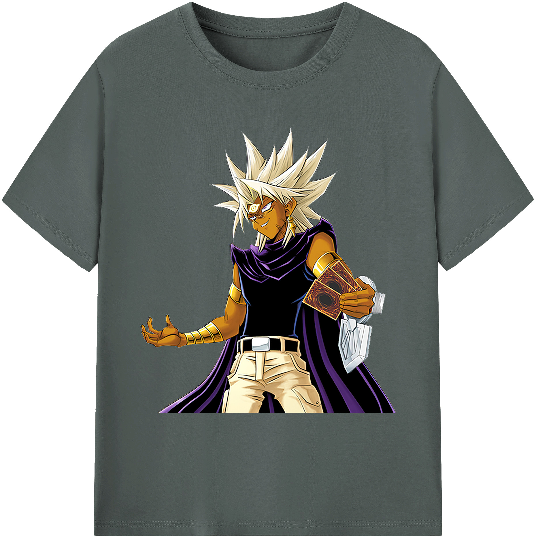 （画像用） 遊☆戯☆王 Yu-Gi-Oh! 綿100％ メンズ半袖Tシャツ｜肌触りやわらか＆通気性